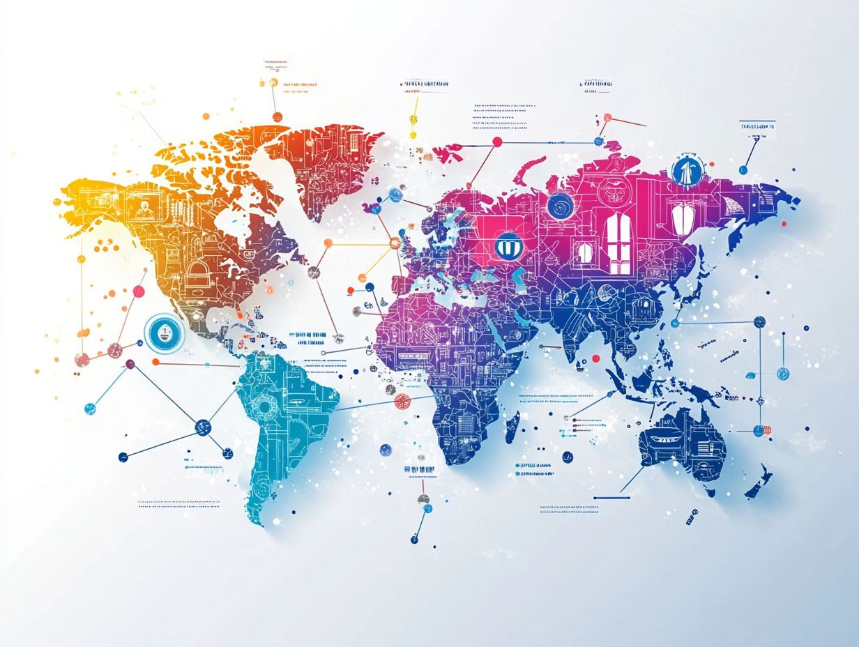 Visual summary of key takeaways on IP enforcement by country.