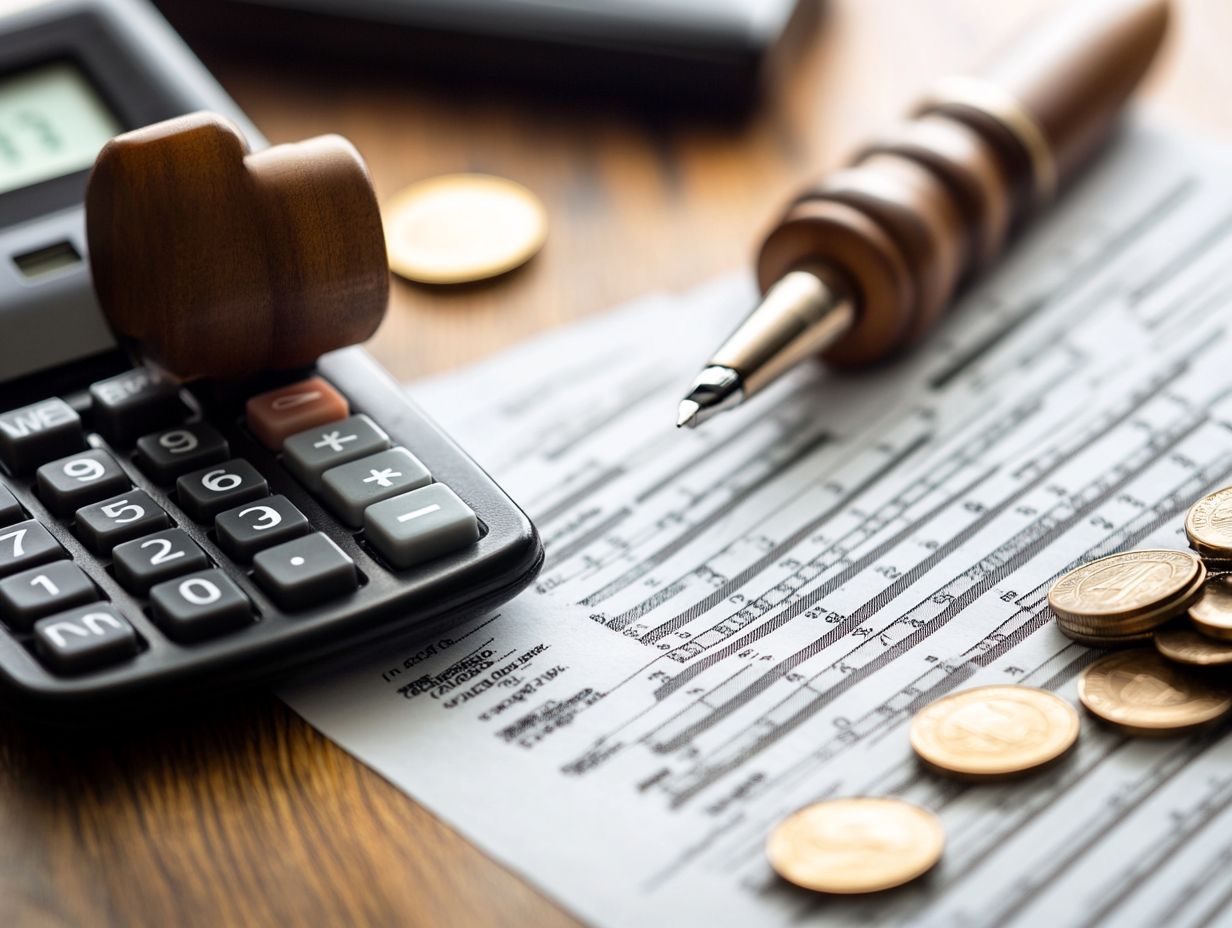 An illustration explaining patent renewal fees and their calculations