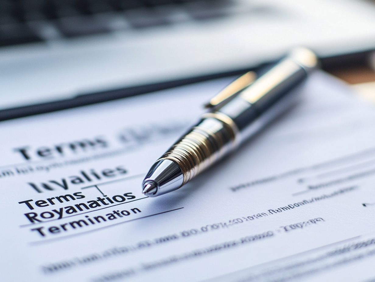 A visual overview of confidentiality and non-disclosure in licensing agreements.