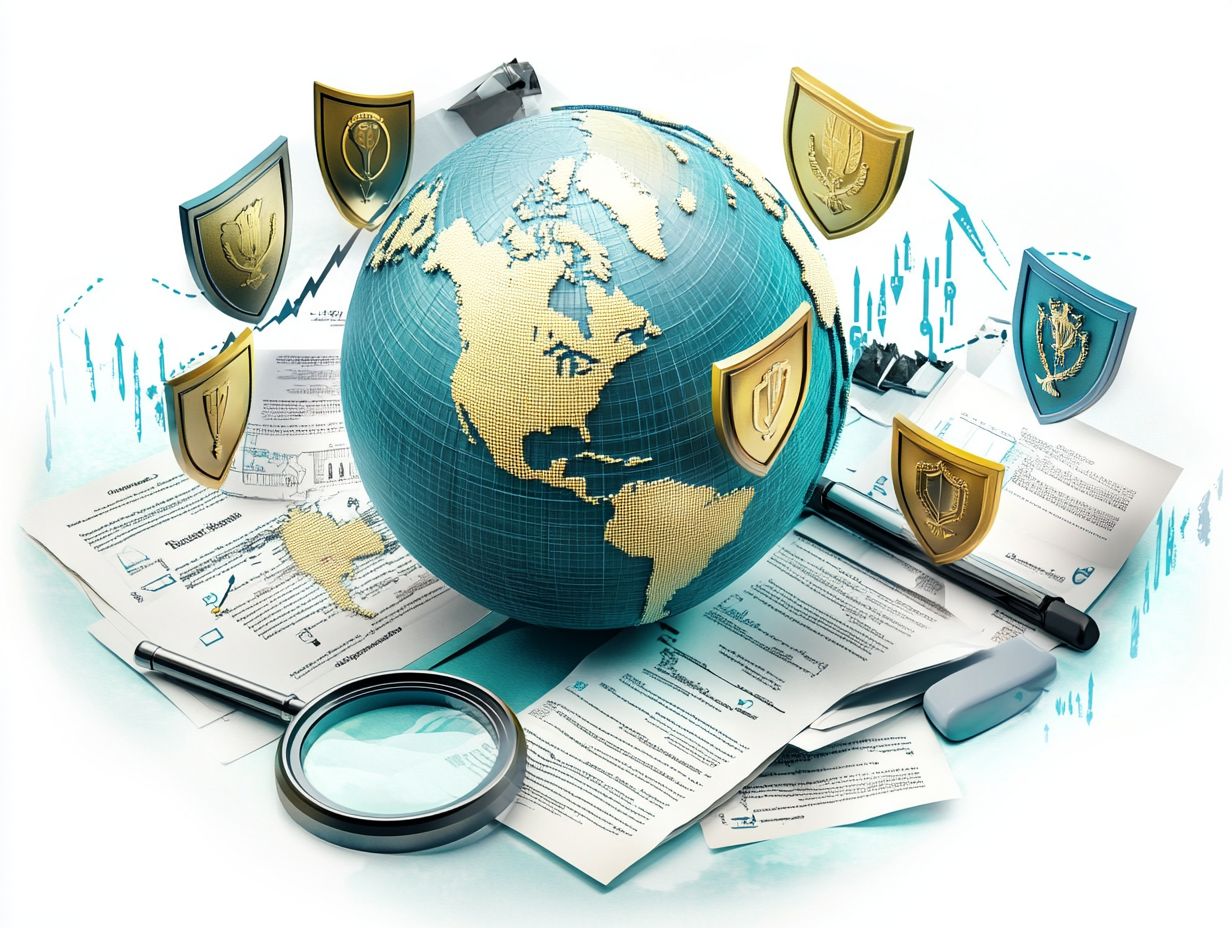 Visual representation of enforcement and monitoring strategies for trademark protection