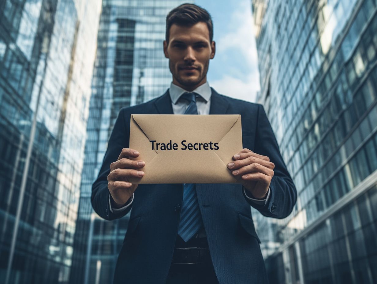 Visual representation of key takeaways regarding trade secrets